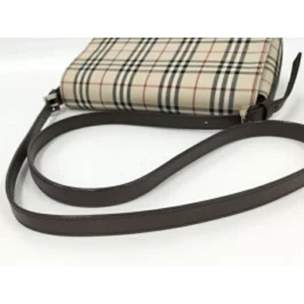 BURBERRY Shoulder Bag Nova Check Canvas Beige - Picture 5 of 9